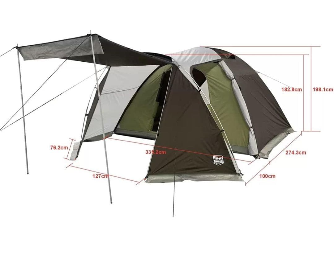 新品TIMBER RIDGE6人用ドームテント　ティンバーリッジ