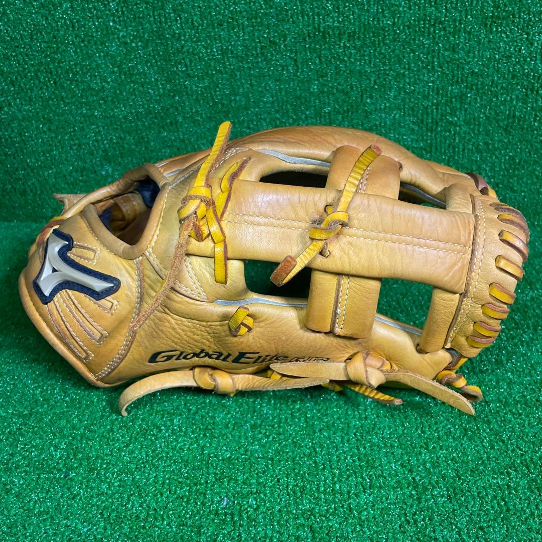 ミズノ グローバルエリート 少年軟式用 内野手用 サイズL 少年野球用