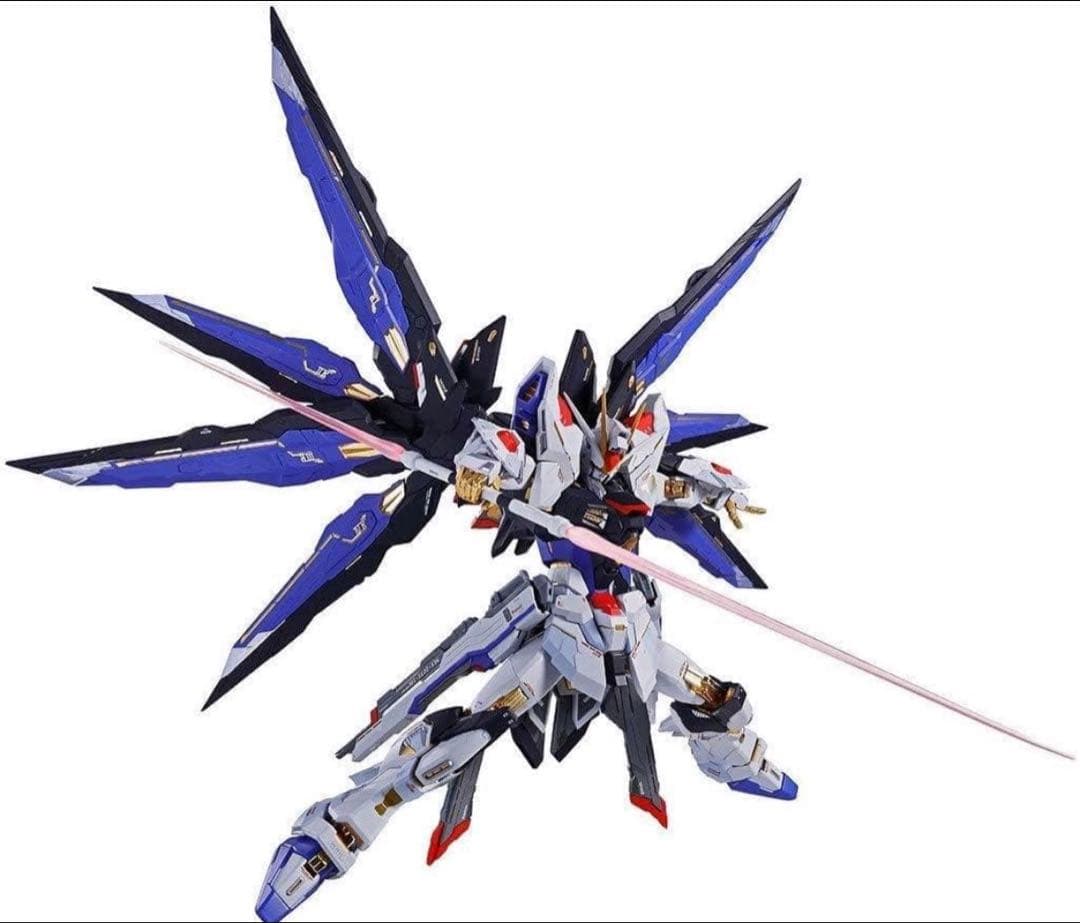 未開封/輸送箱付メタルビルド ストライクフリーダム SOUL BLUE 光の翼付