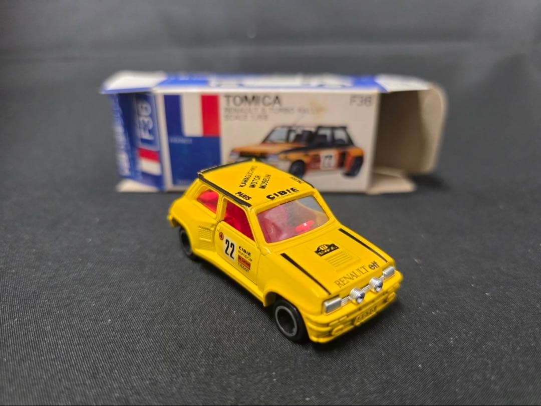 トミカ青箱F36ルノー5ターボラリー(日本製)河口湖ミュージアム レア