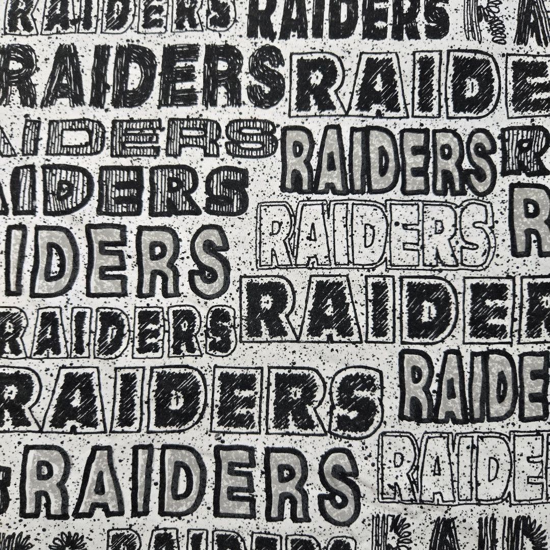 USA製 90sレイダース全面総柄ビッグプリントTシャツ　Raiders