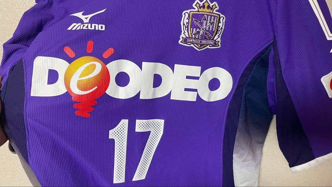 【正規品】サンフレッチェ広島 2007 ユニ L 服部公太 17 MIZUNO