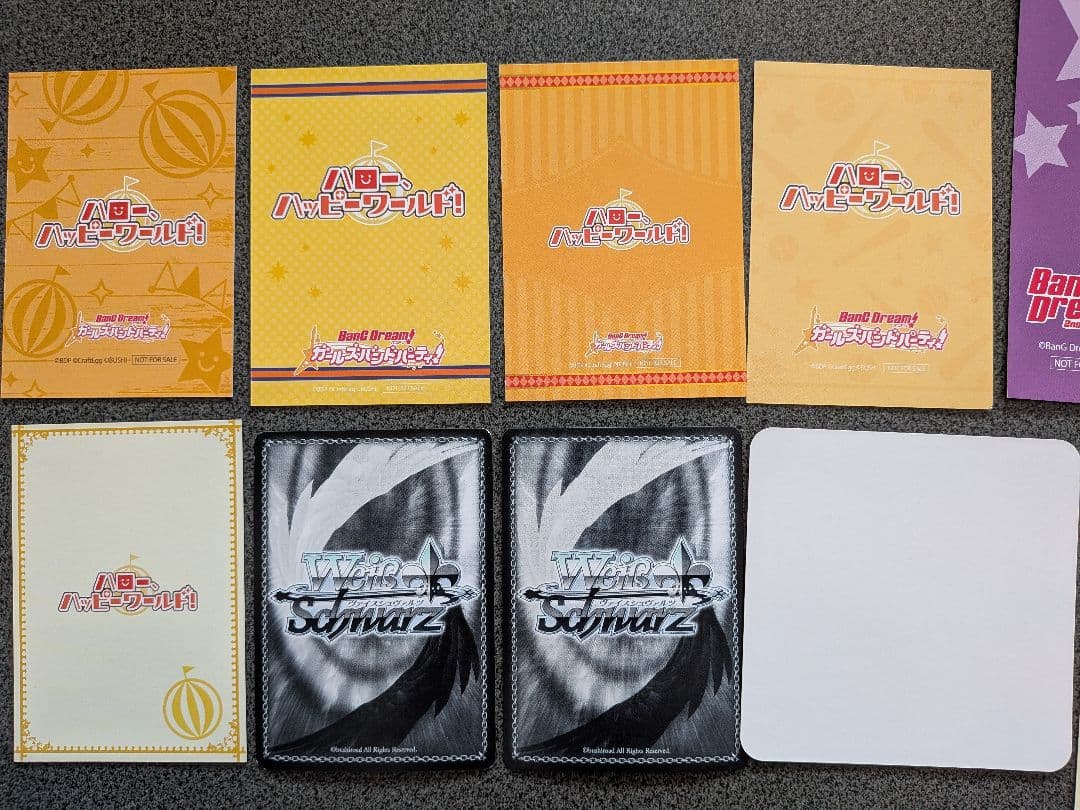 バンドリ ハロハピ キャラクターカード ステッカー ブロマイド