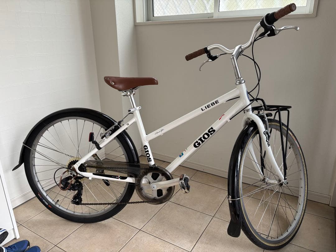 GIOS LIEBE ホワイト シティサイクル 26インチ