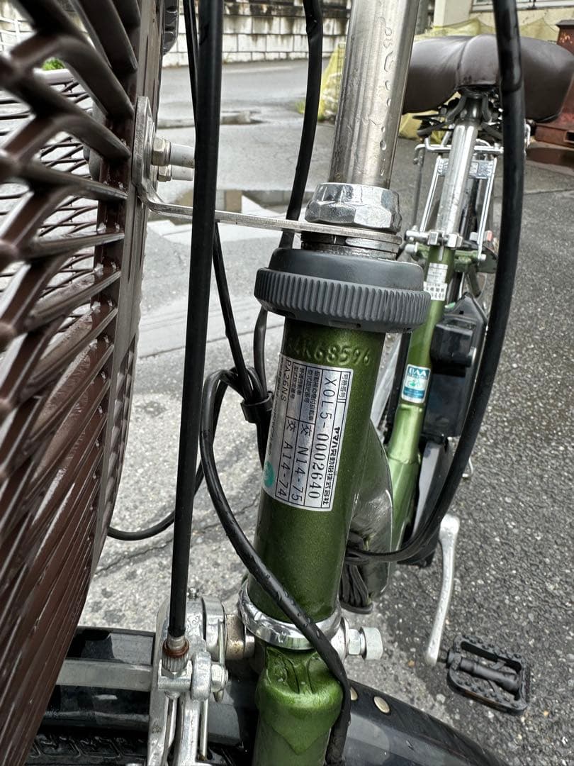 YAMAHA電動アシスト自転車 シティタイプ 緑色