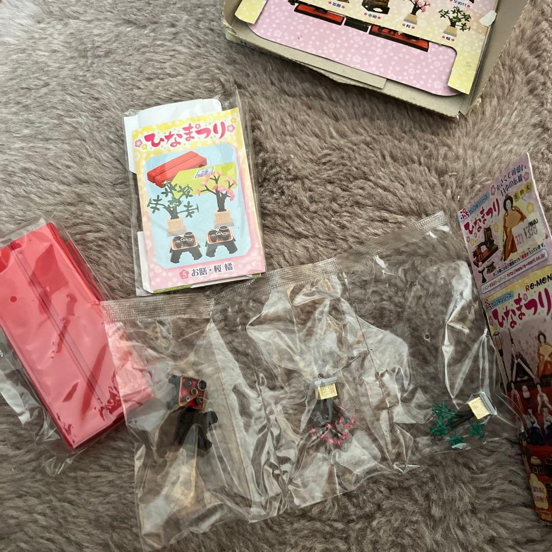 ミニチュアRE-MENT ひな祭り 雛人形 8箱入り