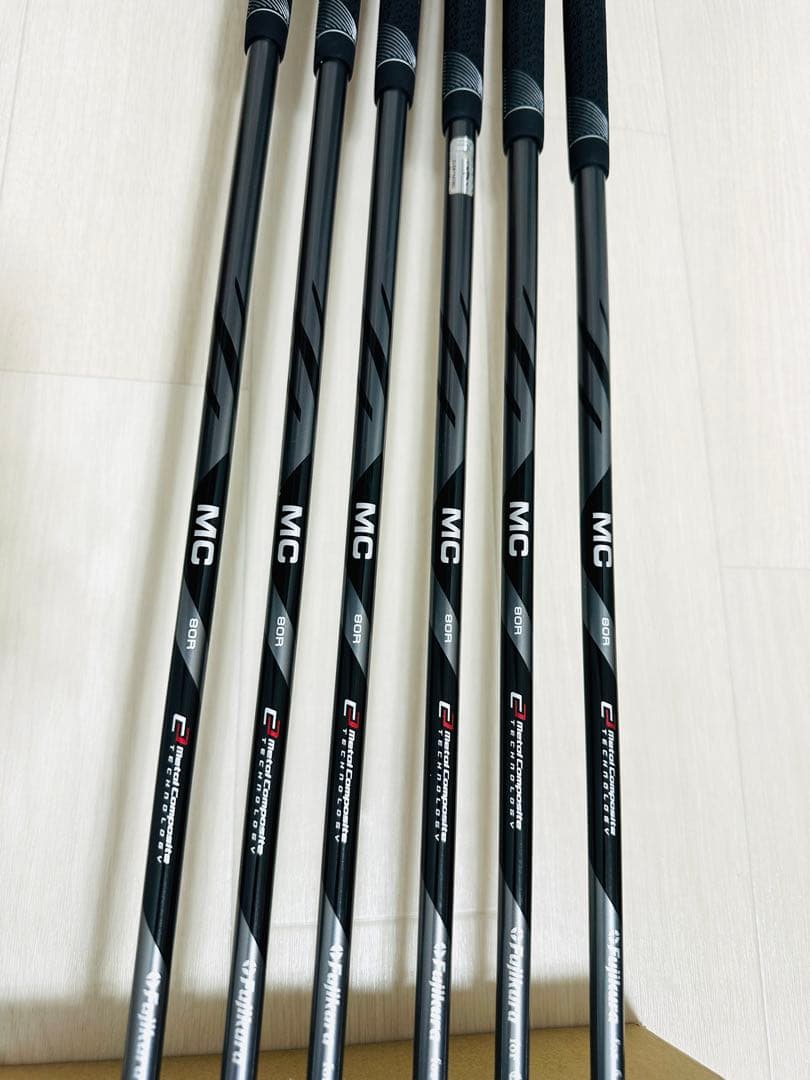 X FORGED STAR BLACK◆ MCI ブラック 80-R 6本セット