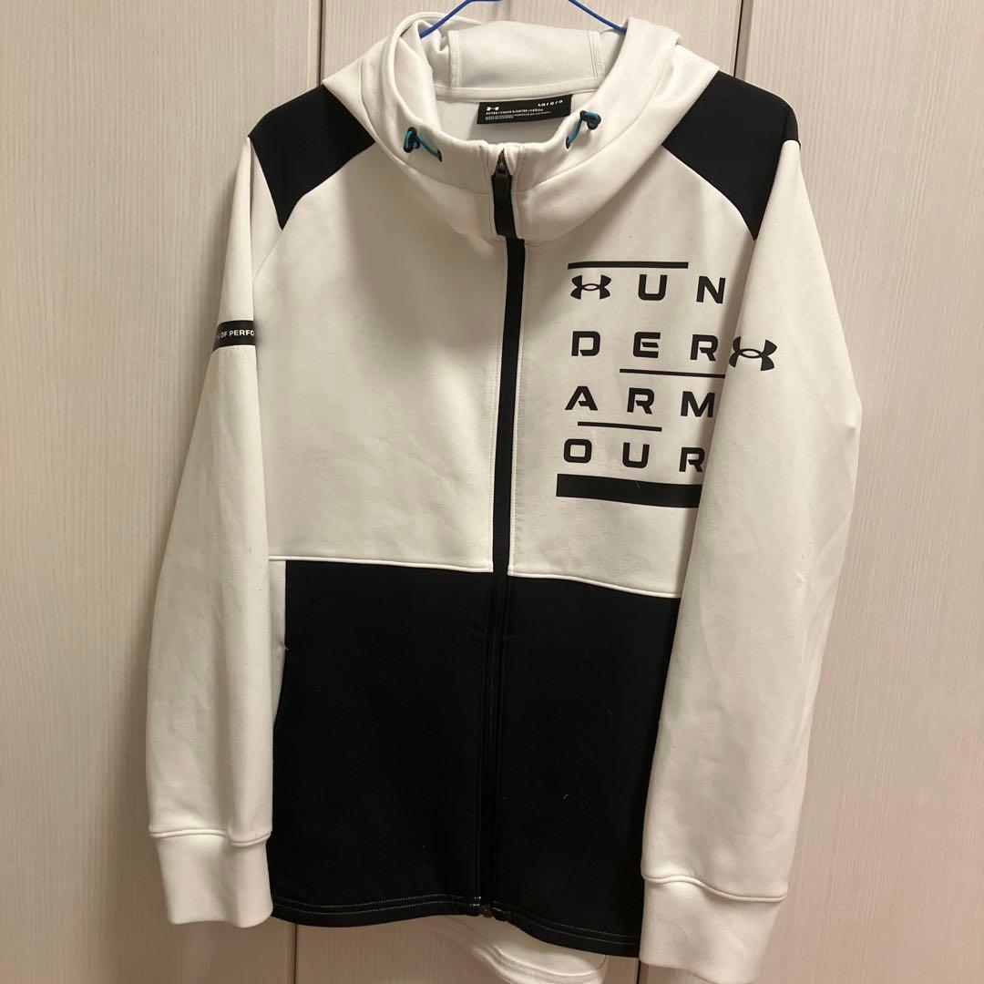 UNDER ARMOUR ジャージ上下セット ホワイト/ブラック
