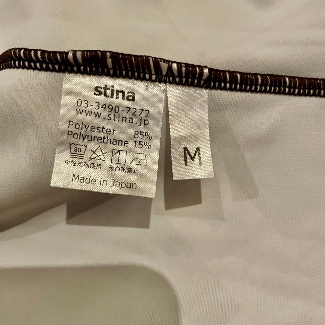 【美品】スティナ stina レオタード (M) 白ロングスリーブ