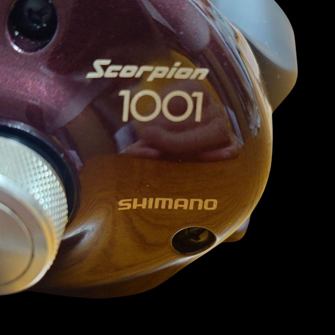 【SHIMANO】 スコーピオン 1001 左巻き ベイトリール 取説・袋付き