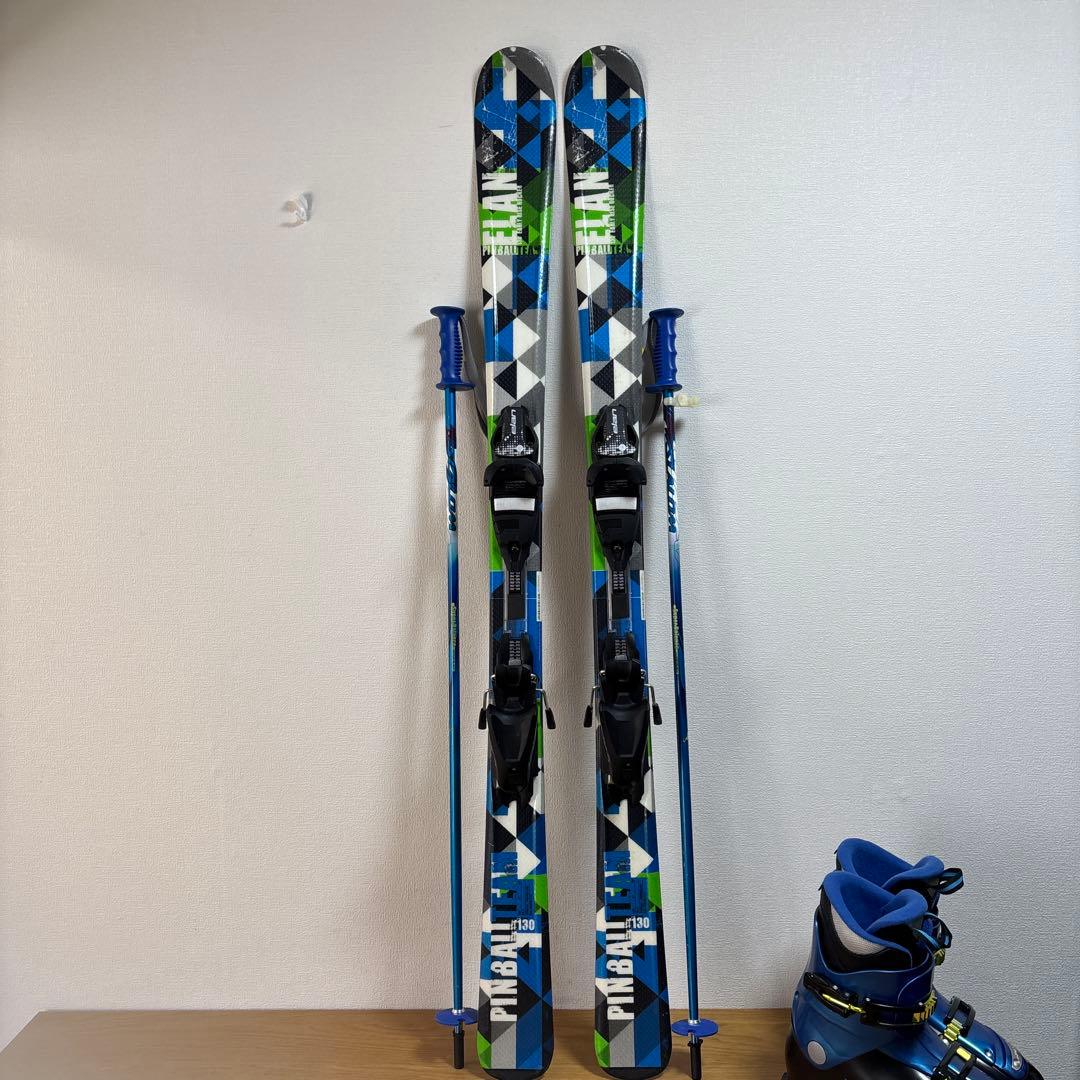 ジュニアストック付スキーセット　elan 130cm hart 25cm