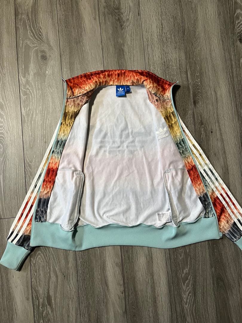 美品　adidas アディダス　トラックジャケット　総柄　ファームカンパニー