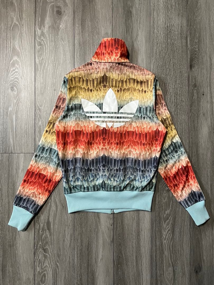 美品　adidas アディダス　トラックジャケット　総柄　ファームカンパニー