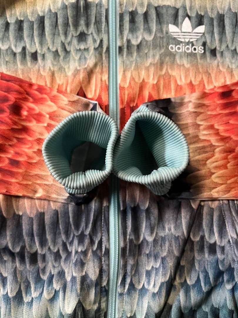 美品　adidas アディダス　トラックジャケット　総柄　ファームカンパニー