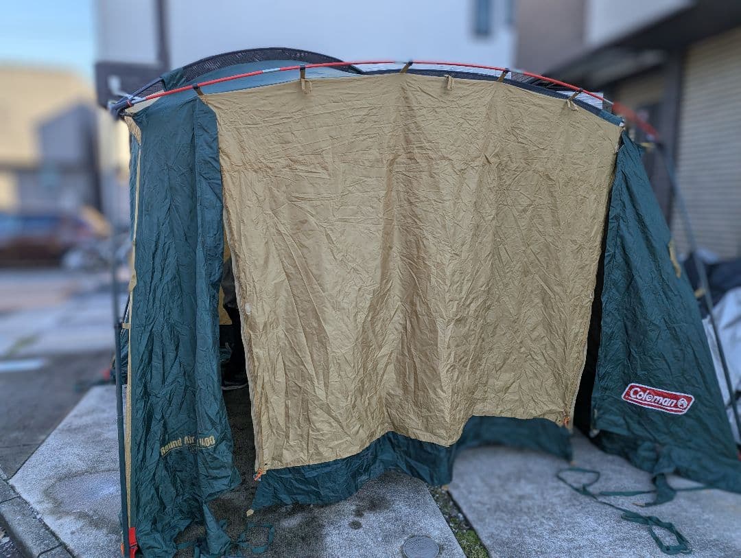 【ジャンク】テント　Coleman　ラウンドエアスクリーン400 欠品有り
