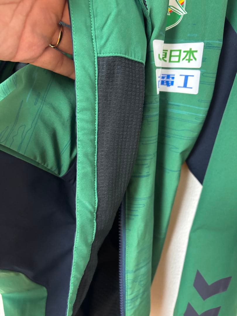 JEF UNITED ウーブンジャケット（グリーン） Oサイズ
