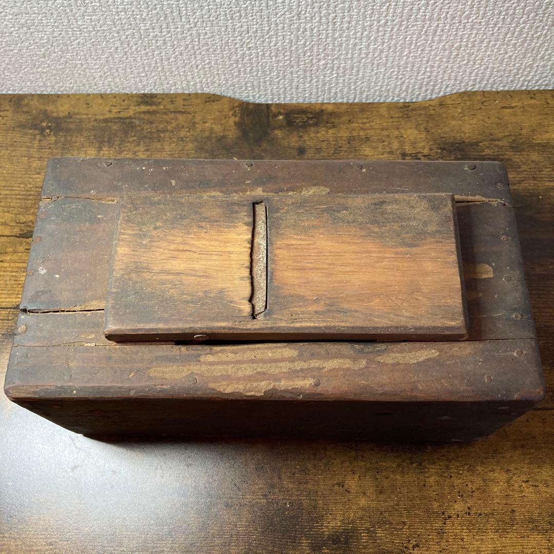 D-5【希少・当時物】アンティーク 鰹節削り器 昭和レトロ 木工品 鰹節削り機
