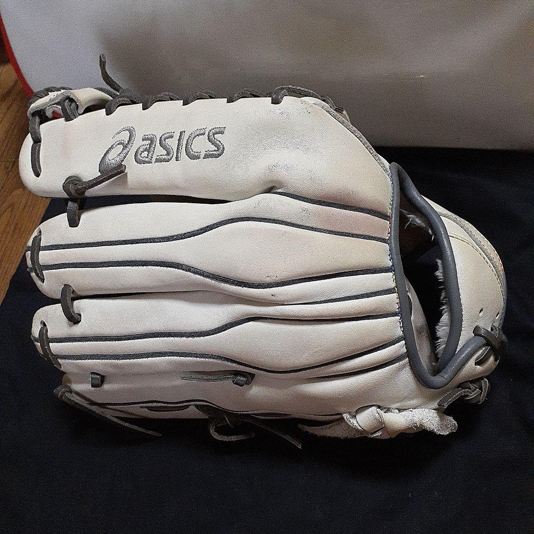 asics 軟式グローブ ホワイト
