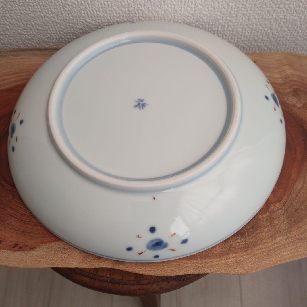 ①福珠窯　天啓花蝶シリーズ　直径21cm 大皿　丸皿