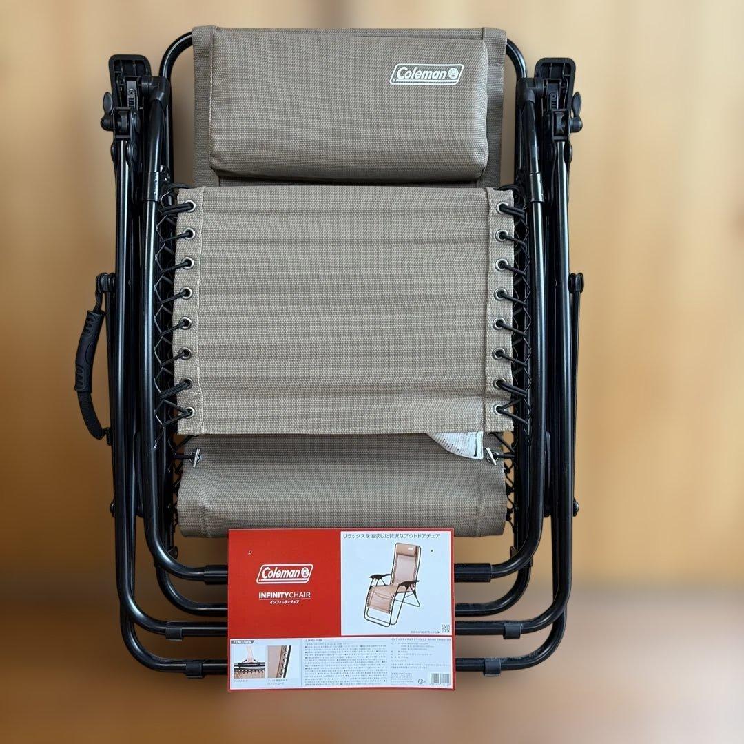 だいすけ　coleman インフィニティチェア　ベージュ