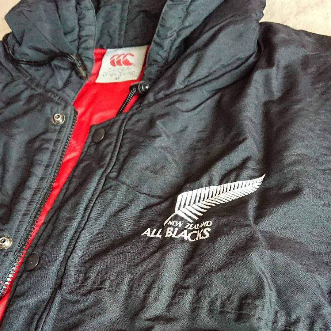 8★ CANTERBURY ALL BLACKS フーディー ブルゾン〈M〉