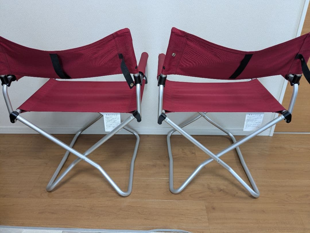 スノーピーク　FDチェアワイド　レッド　2脚セット　LV-077RD