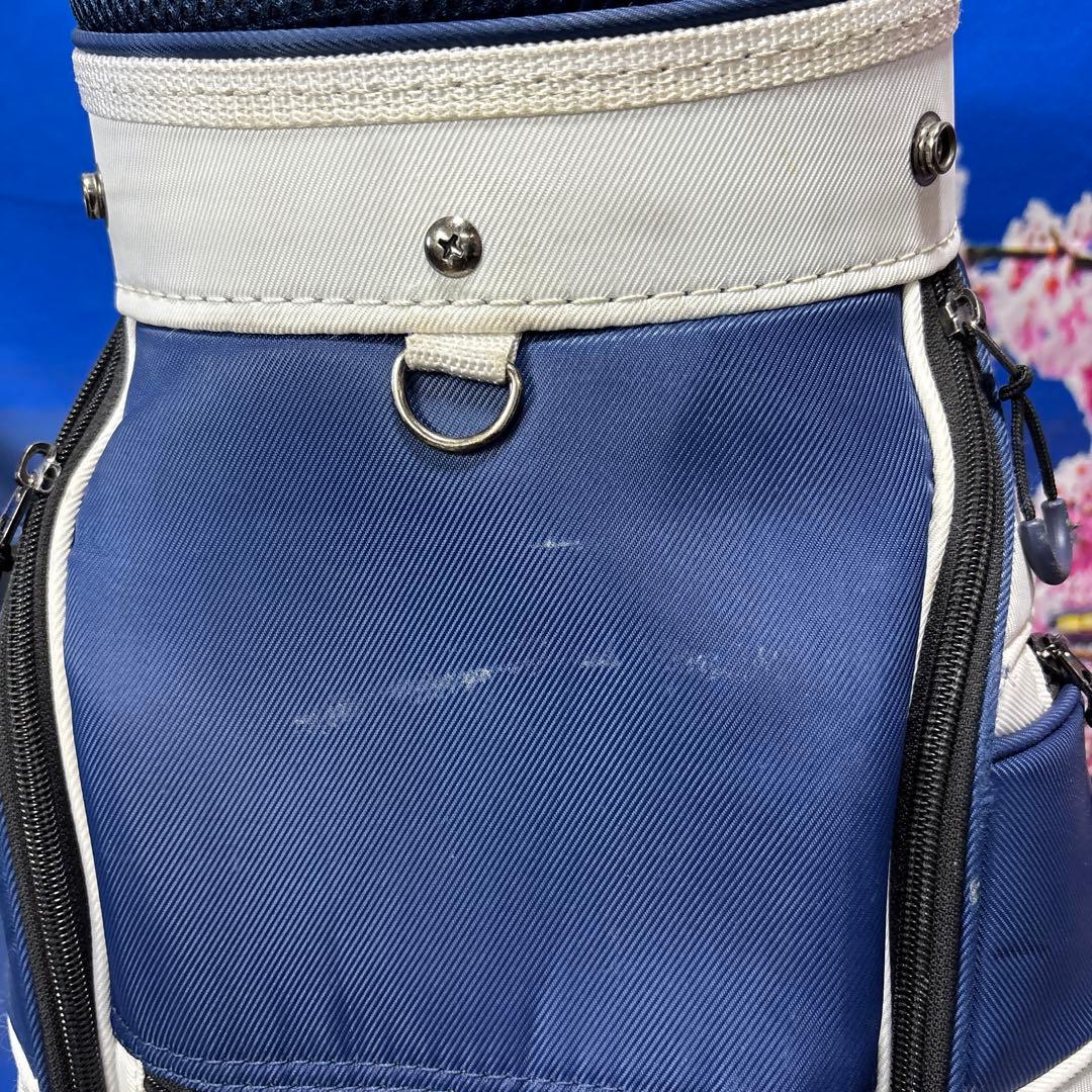 寶BX-1203 HONMA ホンマ カート型 キャディバッグ ホワイト/ブルー