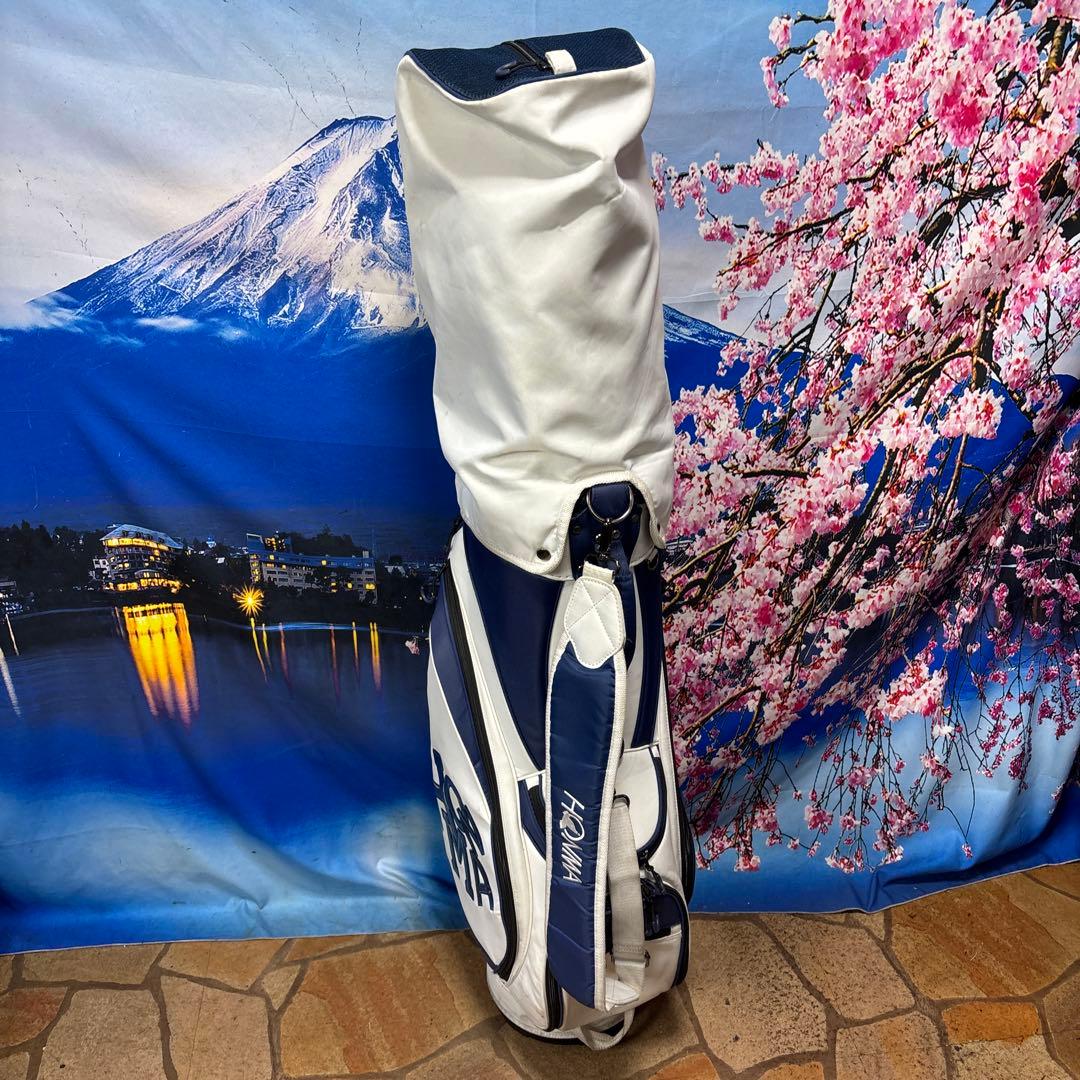 寶BX-1203 HONMA ホンマ カート型 キャディバッグ ホワイト/ブルー