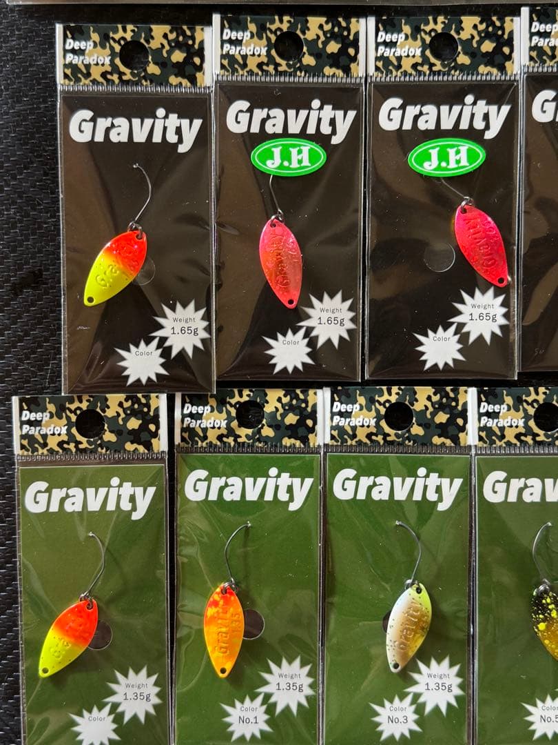 ディープパラドックス グラビティ 1.35g 1.65g 10点セット オリカラ