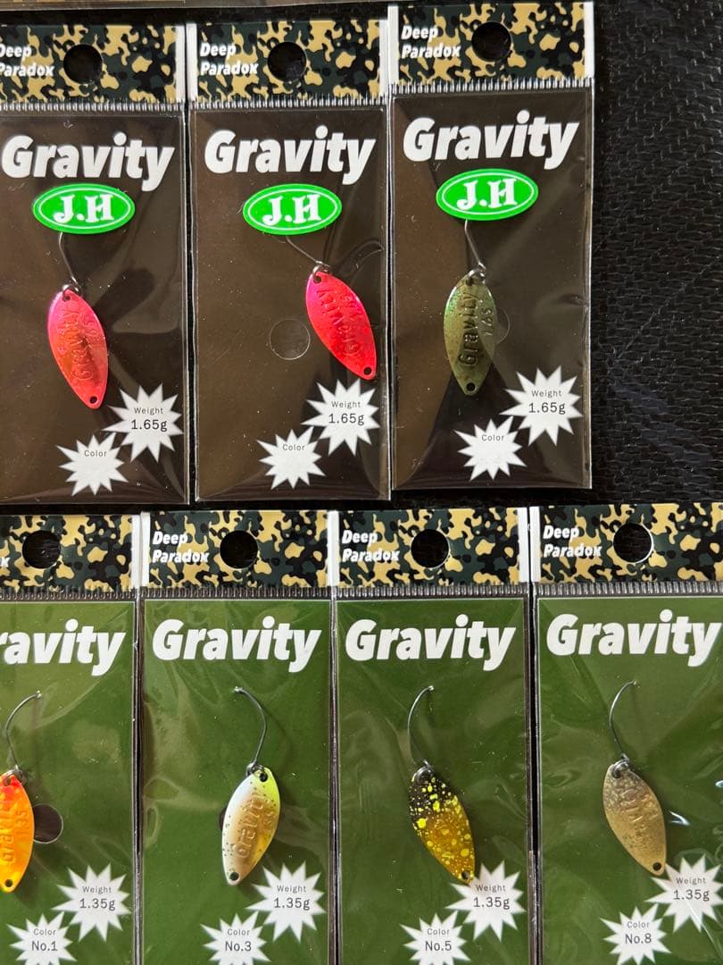 ディープパラドックス グラビティ 1.35g 1.65g 10点セット オリカラ