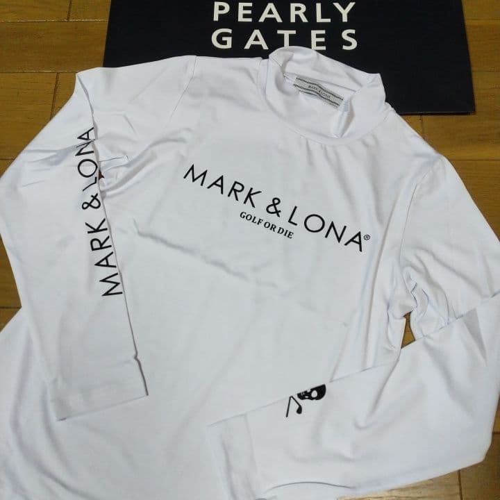 ⭐新品⭐MARK & LONA⭐長袖モック⭐白⭐S⭐