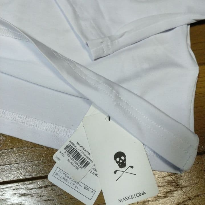 ⭐新品⭐MARK & LONA⭐長袖モック⭐白⭐S⭐