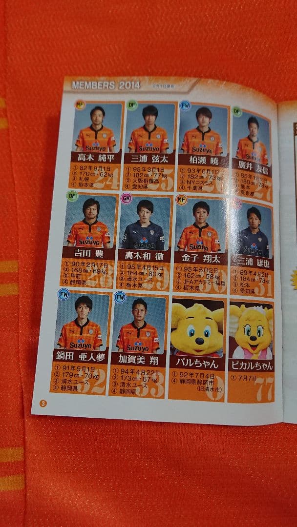 清水エスパルス サイン入りユニフォーム