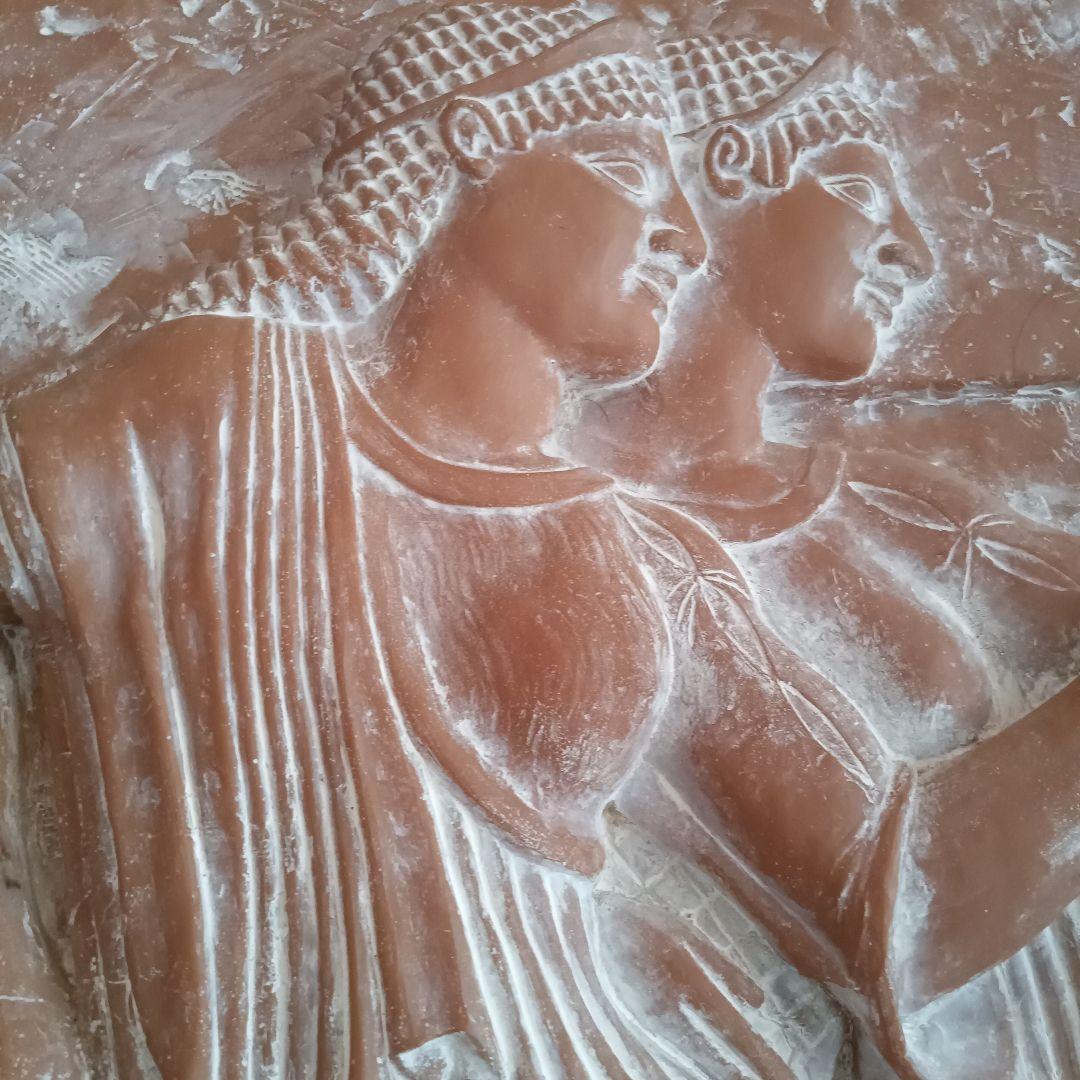 古代ギリシャ女性像 彫刻 陶器かどうか未鑑定です約 60cm x 40cm