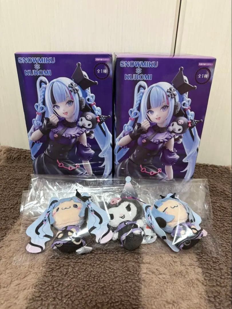 【新品未開封】雪ミク×クロミ フィギュア 2体セット