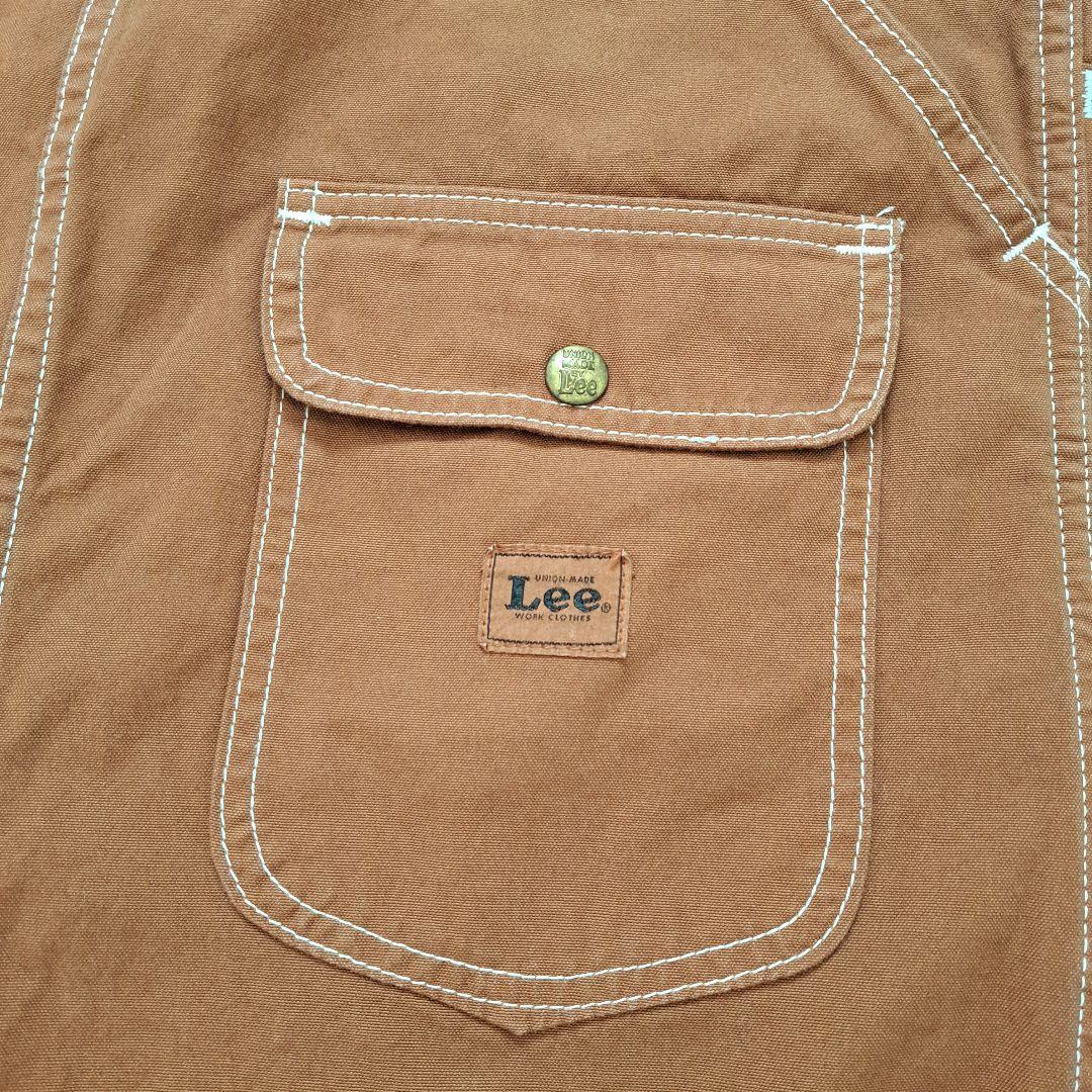 Lee オーバーオールエプロン L ワークエプロン ブラウン キャメル