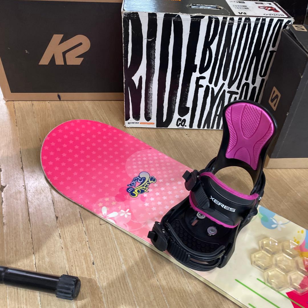 BURTON×XERES　　キッズスノーボードセット　バートン　バイン付