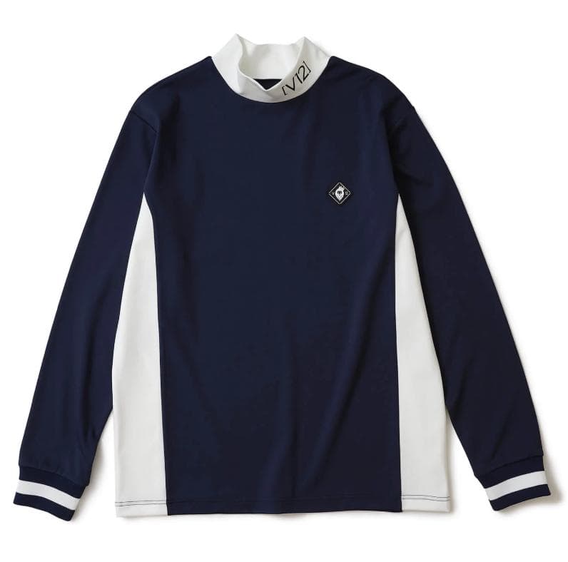 V12 モックネック M 新品 ネイビー
