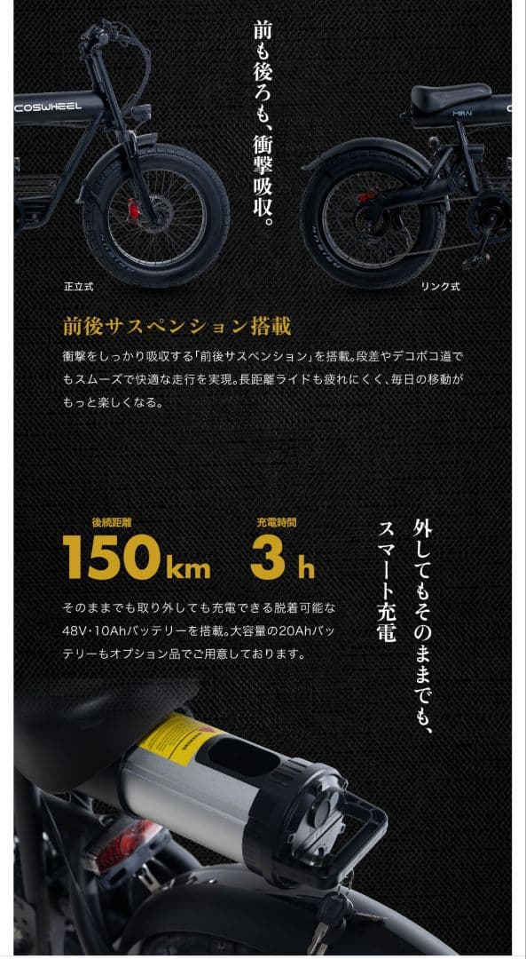 総費用47万！！COSWHEEL MIRA COMFORT