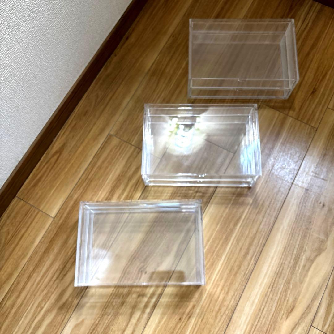 無印良品　2段アクリルケース大　セット