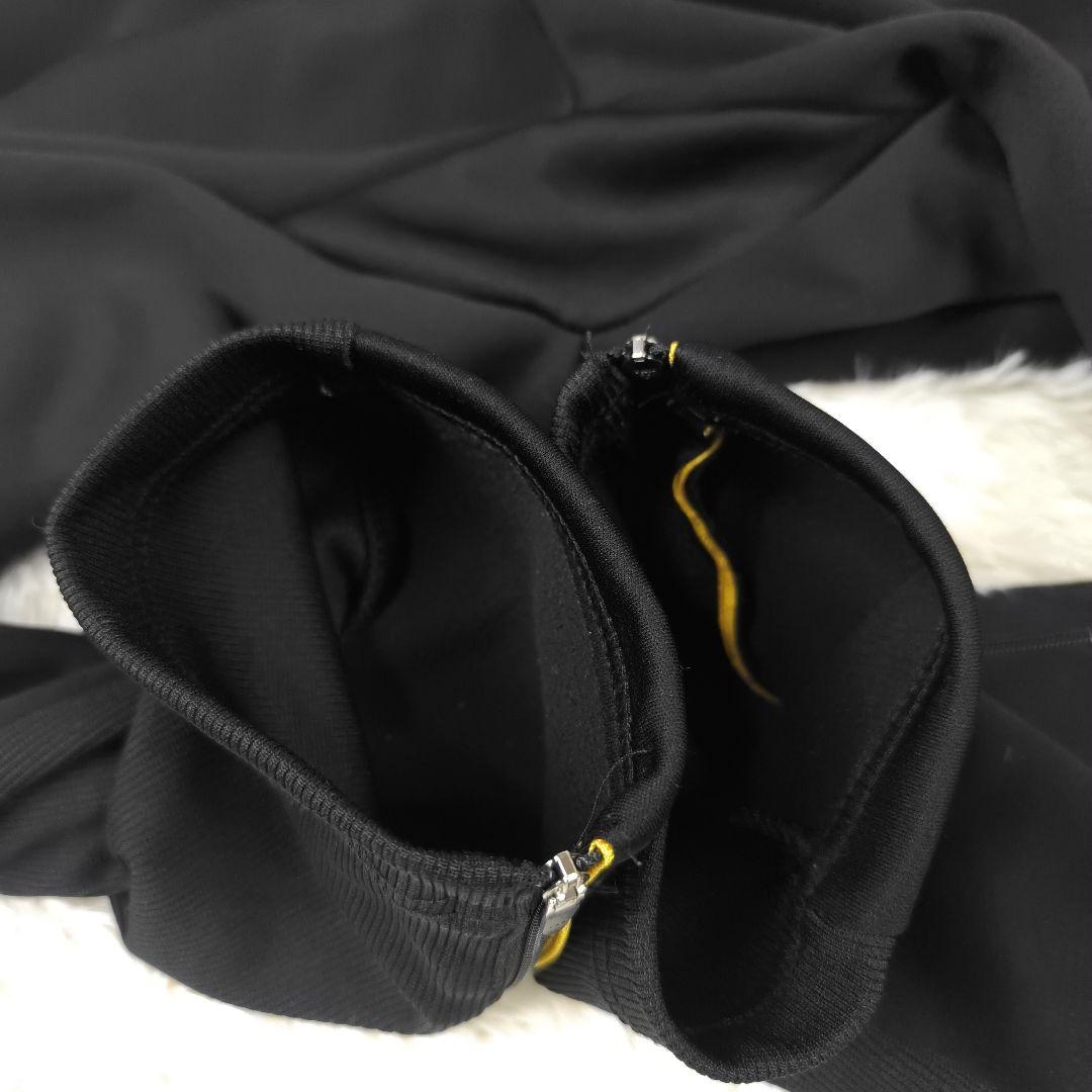 ✨極美品✨ ゴル ジャージ セットアップ ロゴ 裏地フリース 黒 迷彩