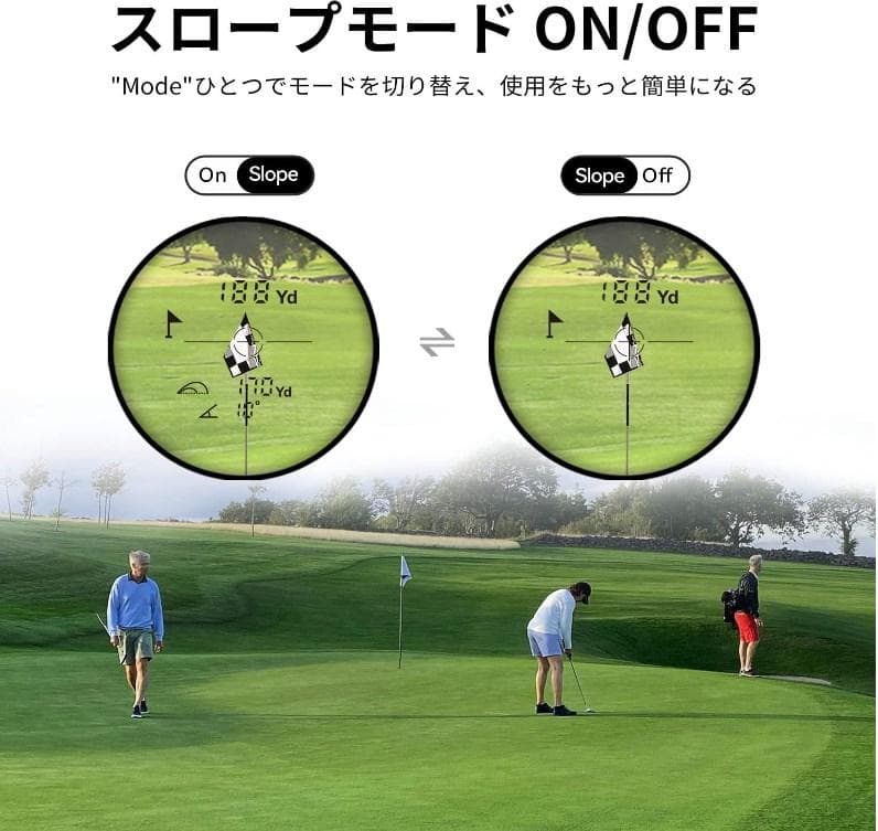 [新品] ゴルフ 距離計 スコープ レーザー 660yd対応 高低差補正