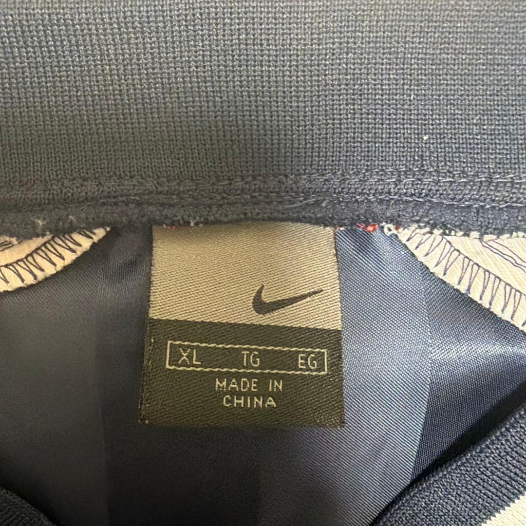 NIKEナイキ　ナイロン　セットアップ　ネイビー　メンズXL ウィンブレ　ピステ
