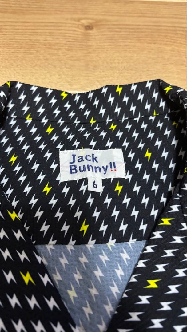 Jack Bunny!! 雷模様 ボタンシャツ サイズ6 セットアップ