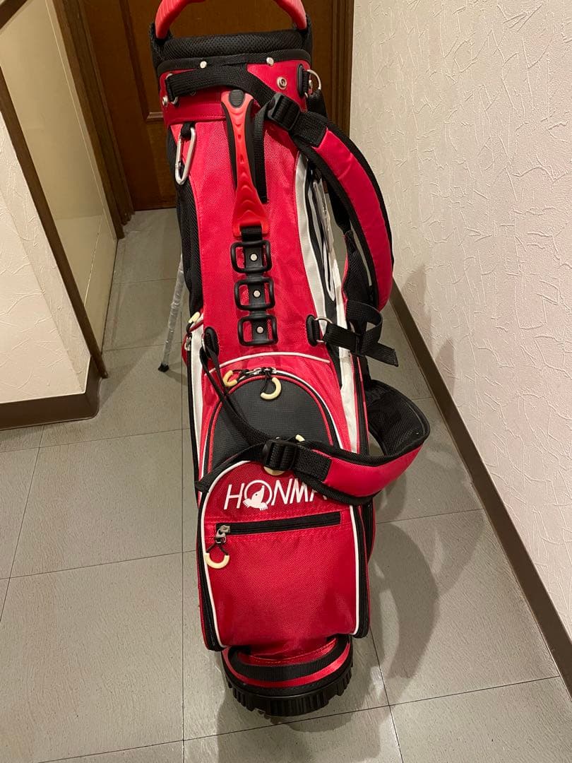 マリンHONMA スタンド式キャディバッグ レッド