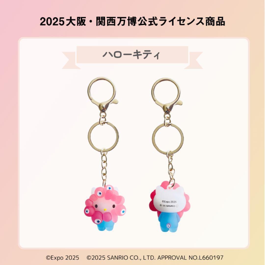 EXPO2025サンリオミャクミャク なりきり立体マスコットキーホルダー クリア