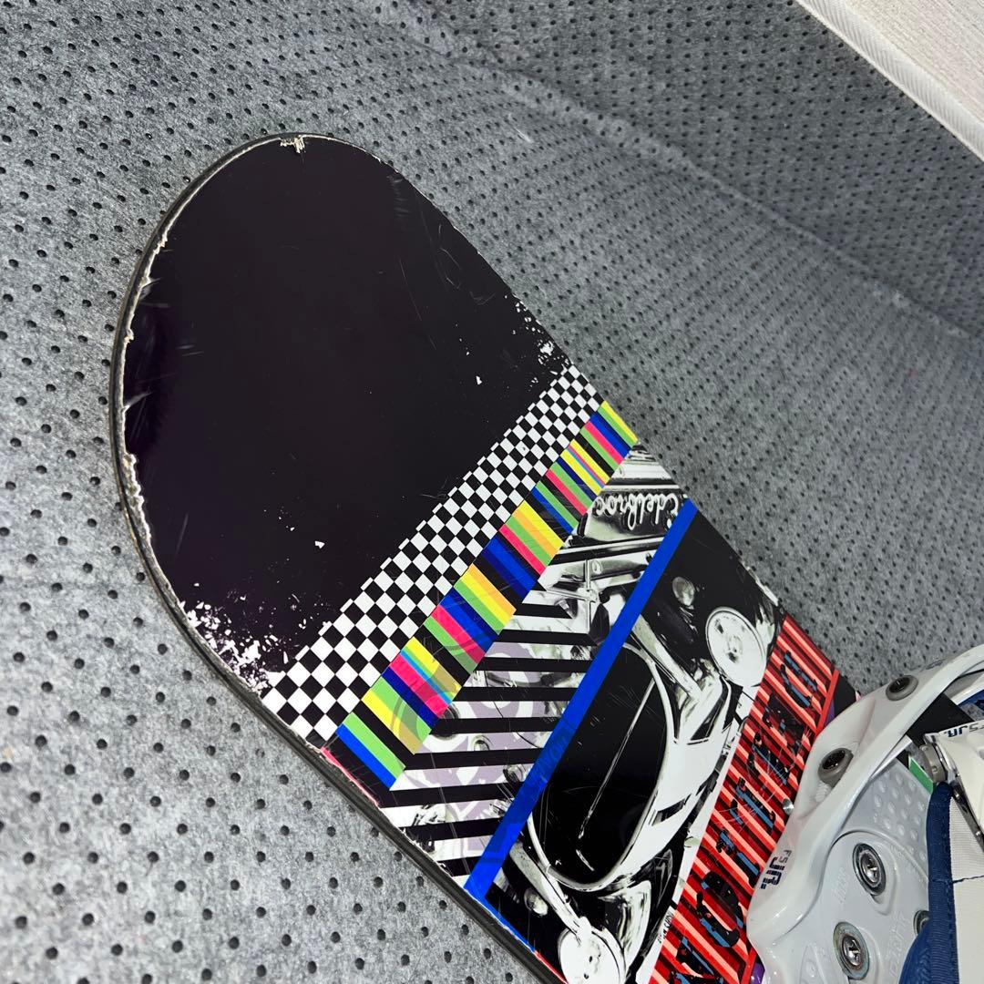 ５回使用 キッズスノーボード BXB 110cm×バイン×ダイヤルブーツ