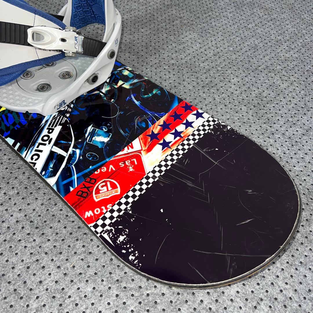 ５回使用 キッズスノーボード BXB 110cm×バイン×ダイヤルブーツ