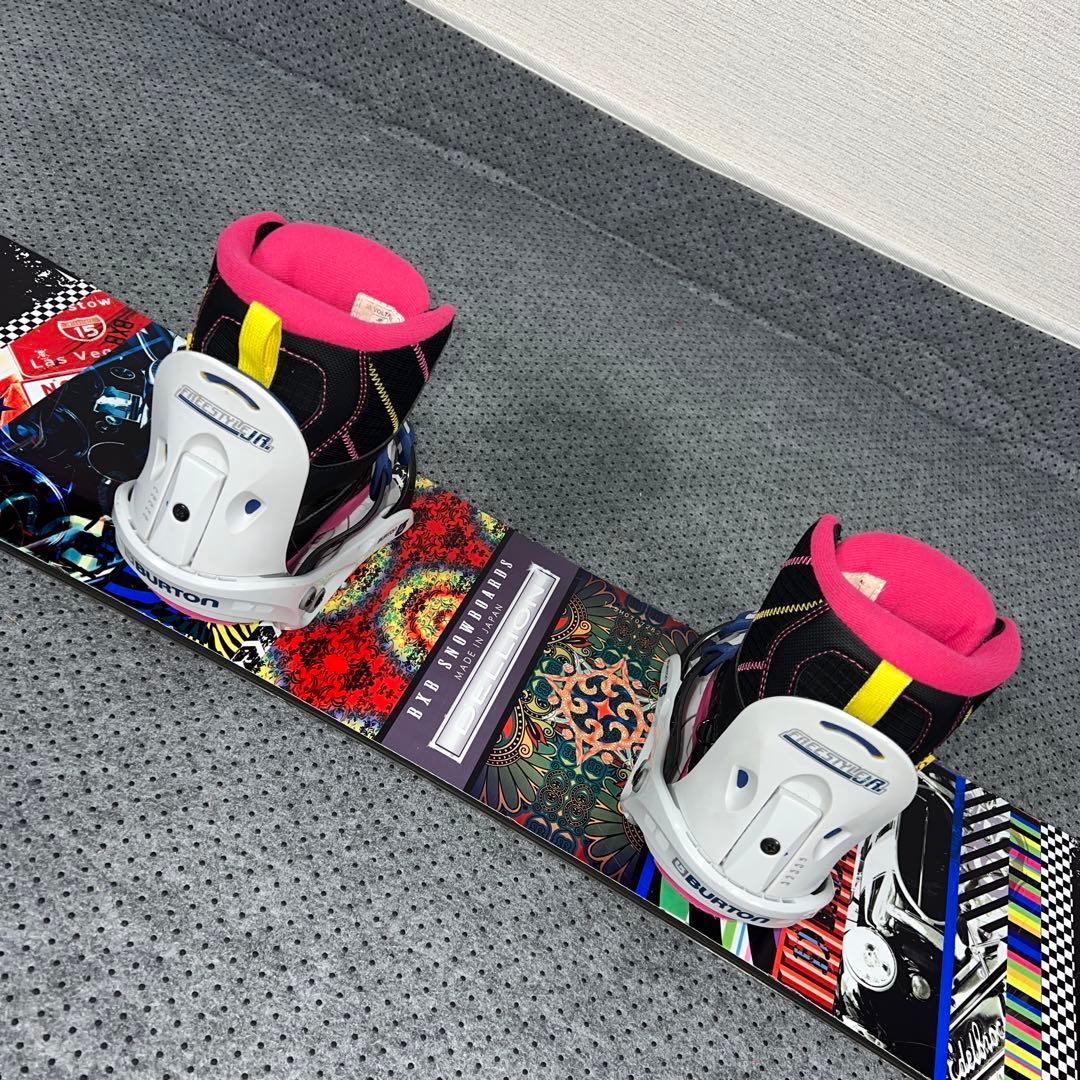 ５回使用 キッズスノーボード BXB 110cm×バイン×ダイヤルブーツ