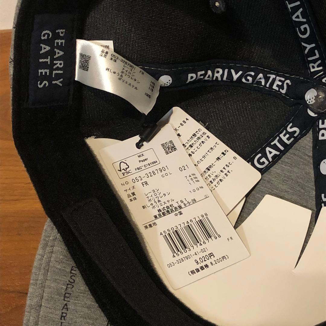 【新品未使用】PEARLY GATES グレー キャップ